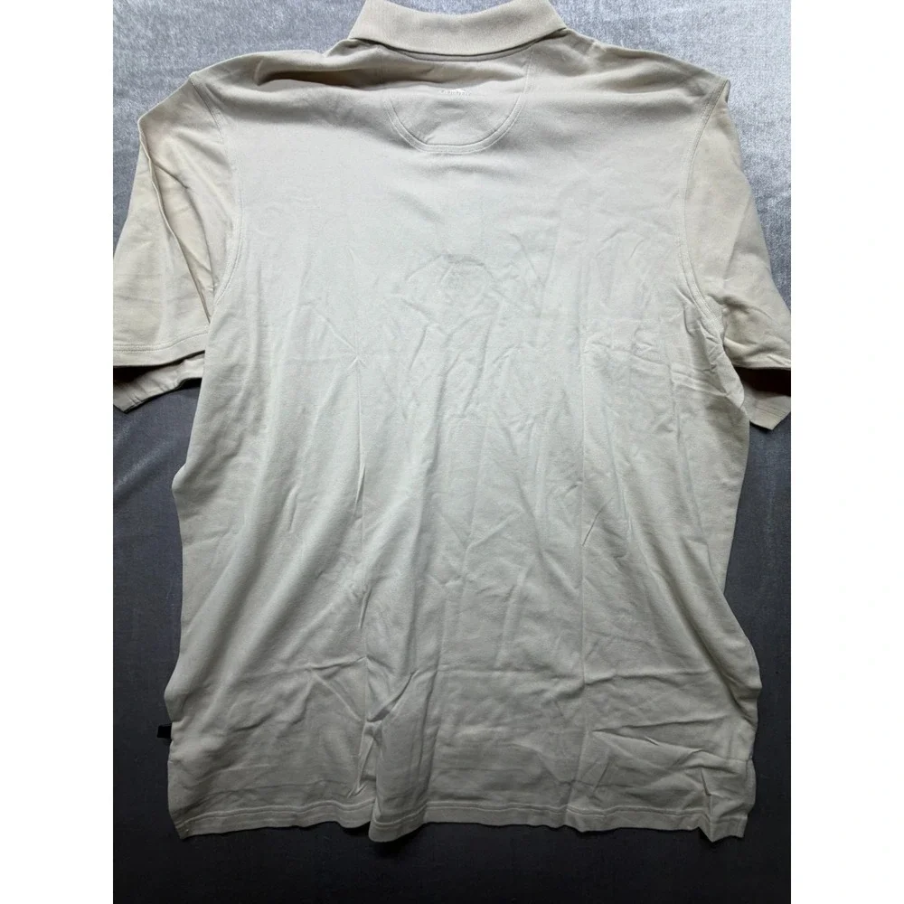 NWT Adidas Rayosan Golf‎ Polo Shirt Beige 2XL UPF 35+ 80's Two Ply